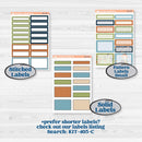 Woodland Frog Planner Kit | 7x9 Plum Daily Planner Kit Stickers | Cameron | KIT-405-P