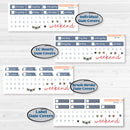 Wilderness Fall Stickers | Weekly Sticker Kit for Vertical Planners like Erin Condren | Lumberjack | KIT-406-A