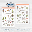 Wilderness Fall Stickers | Weekly Sticker Kit for Vertical Planners like Erin Condren | Lumberjack | KIT-406-A