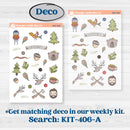 Wilderness Fall Stickers | Journaling Kit Planner Stickers | Lumberjack | KIT-406-D
