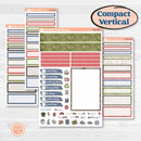 Wilderness Fall Stickers | A5 Compact Vertical Planner Kit Stickers for Erin Condren | Lumberjack | KIT-406-G