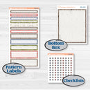 Wilderness Fall Stickers | 7x9 Compact Vertical Planner Kit Stickers | Lumberjack | KIT-406-H