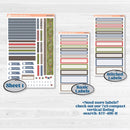 Wilderness Fall Stickers | Erin Condren Weekly Dashboard Planner Kit Stickers | Lumberjack | KIT-406-HA