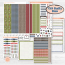 Wilderness Fall Stickers | 7x9 Erin Condren Daily Duo Planner Kit Stickers | Lumberjack | KIT-406-M