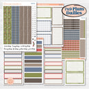 Wilderness Fall Stickers | 7x9 Plum Daily Planner Kit Stickers | Lumberjack | KIT-406-P