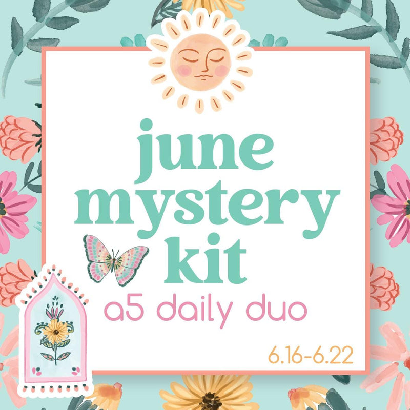 Summer Island Mystery Kit | A5 Daily Duo Planner Kit Stickers | Oasis | MK39-L