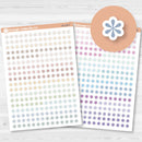 asterisk stickers, star planner stickers, planner icons, color coding planner stickers, minimal icon stickers, tiny star stickers, functional planner stickers, event label stickers, neutral rainbow stickers, simple planner stickers