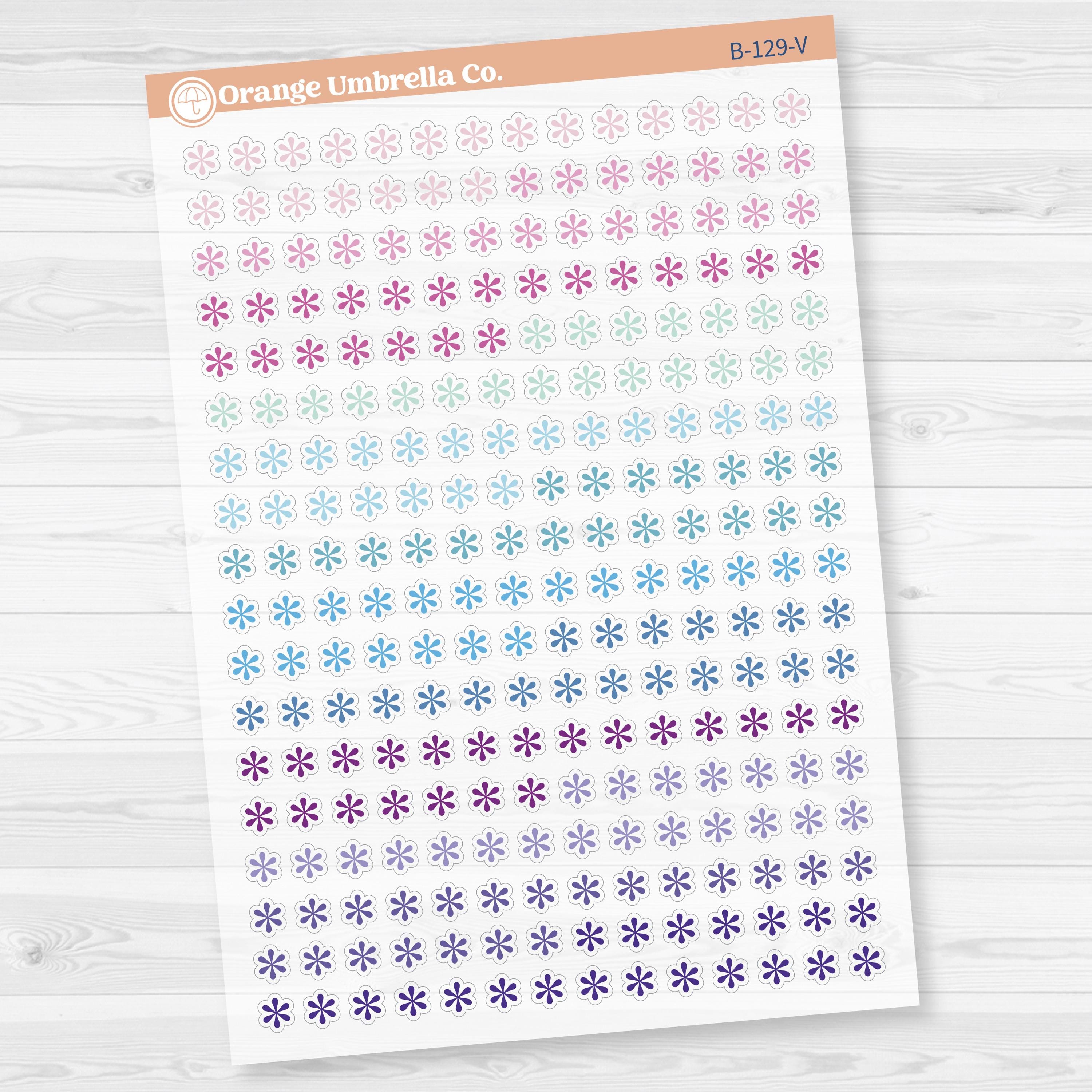 Asterisk Icon Planner Stickers | Micro Color Coding Labels | B-129