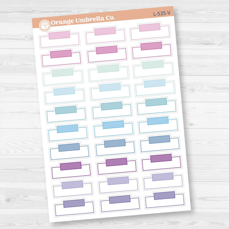 Hobonichi Cousin Labels | Functional Weekly Planner Stickers | L-535