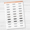 Hobonichi Cousin Labels | Functional Weekly Planner Stickers | L-535