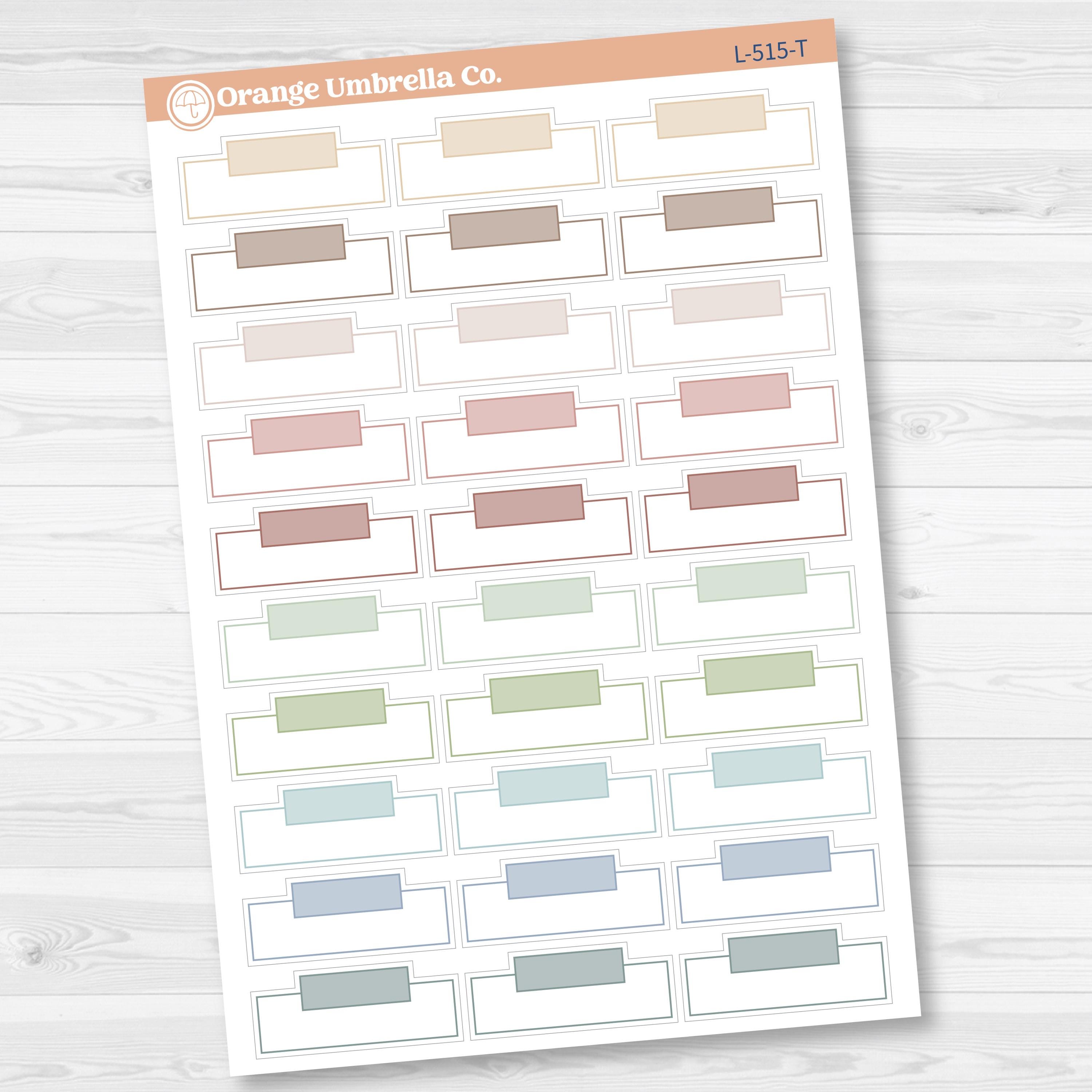 Appointment Top Label Stickers | Functional Planner Boxes | L-515