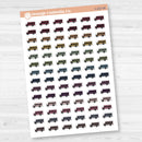 School Bus Icon Planner Stickers | School Related Icons | I-157