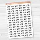 School Bus Icon Planner Stickers | School Related Icons | I-157