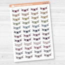 Pennant Banner Planner Deco | Decorative Planner Stickers | D-369