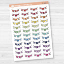 Pennant Banner Planner Deco | Decorative Planner Stickers | D-369