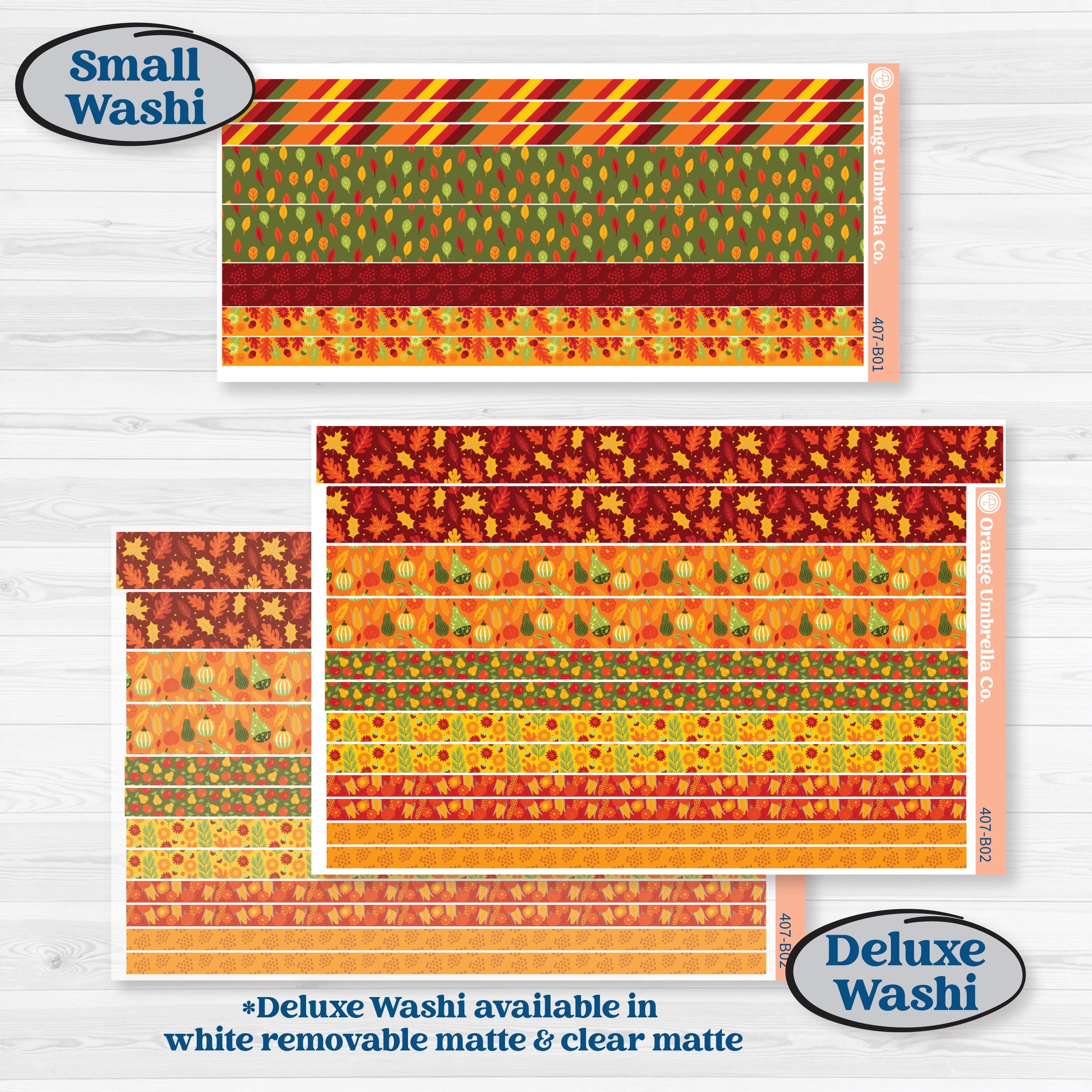 Colorful Autumn Stickers | Weekly Add-On Planner Kit Stickers | Vivid | KIT-407-B