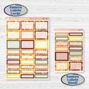 Colorful Autumn Stickers | Weekly Add-On Labels Planner Kit Stickers | Vivid | KIT-407-C