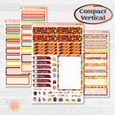 Colorful Autumn Stickers | A5 Compact Vertical Planner Kit Stickers for Erin Condren | Vivid | KIT-407-G