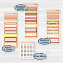 Colorful Autumn Stickers | A5 Compact Vertical Planner Kit Stickers for Erin Condren | Vivid | KIT-407-G