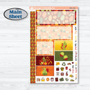 Colorful Autumn Stickers | Plum Vertical Priorities 7x9 Planner Kit Stickers | Vivid | KIT-407-J