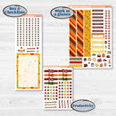 Colorful Autumn Stickers | A5 Daily Duo Planner Kit Stickers | Vivid | KIT-407-L