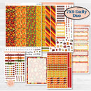 Colorful Autumn Stickers | 7x9 Erin Condren Daily Duo Planner Kit Stickers | Vivid | KIT-407-M