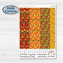 Colorful Autumn Stickers | 7x9 Erin Condren Daily Duo Planner Kit Stickers | Vivid | KIT-407-M