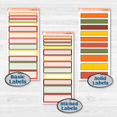 Colorful Autumn Stickers | 7x9 Plum Daily Planner Kit Stickers | Vivid | KIT-407-P