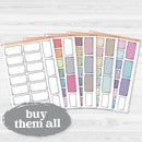 Large white rectangle journaling box sticker sheet with 17 big box stickers for planners and scrapbooking.