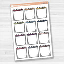 Large spiral note sticker sheet for planners, Bible journaling, scrapbooking, and creative memory keeping.