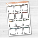 Large spiral note sticker sheet for planners, Bible journaling, scrapbooking, and creative memory keeping.