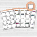 Large spiral note sticker sheet for planners, Bible journaling, scrapbooking, and creative memory keeping.