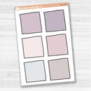 Sticker sheet with large square note stickers for planners, scrapbooks, Bible journaling, and creative memory keeping — white matte.