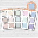 Sticker sheet with large square note stickers for planners, scrapbooks, Bible journaling, and creative memory keeping — white matte.