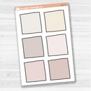 Sticker sheet with large square note stickers for planners, scrapbooks, Bible journaling, and creative memory keeping — white matte.