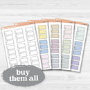 Sticker sheet with large top 3 and gratitude journaling notes for planners, scrapbooking, Bible journaling, and memory keeping — white removable matte.