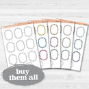 Large vintage plaque journaling note stickers in white matte — ideal for planners, scrapbooking, Bible journaling, and memory keeping.