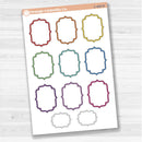 Large vintage plaque journaling note stickers in white matte — ideal for planners, scrapbooking, Bible journaling, and memory keeping.