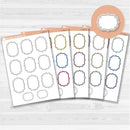 Large vintage plaque journaling note stickers in white matte — ideal for planners, scrapbooking, Bible journaling, and memory keeping.