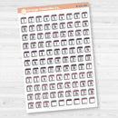 Calendar Date Dots | F17 Font Monthly Planner Stickers | B-231
