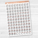 Calendar Date Dots | F17 Font Monthly Planner Stickers | B-231