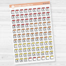 Calendar Date Dots | Font Monthly Planner Stickers | F17 Clear Matte | B-231-CM