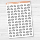 School Building Icon Stickers | Back to School Planner Stickers | I-075