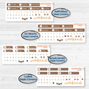 Fall Leaves Autumn Kit | Weekly Sticker Kit for Vertical Planners like Erin Condren | All Fall Down | KIT-403-A