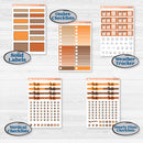Fall Leaves Autumn Kit | Weekly Add-On Labels Planner Kit Stickers | All Fall Down | KIT-403-C