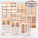 Fall Leaves Autumn Kit | Weekly Add-On Labels Planner Kit Stickers | All Fall Down | KIT-403-C