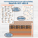 Fall Leaves Autumn Kit | Hobonichi Cousin Weekly & Daily Planner Kit Stickers | All Fall Down | KIT-403-E