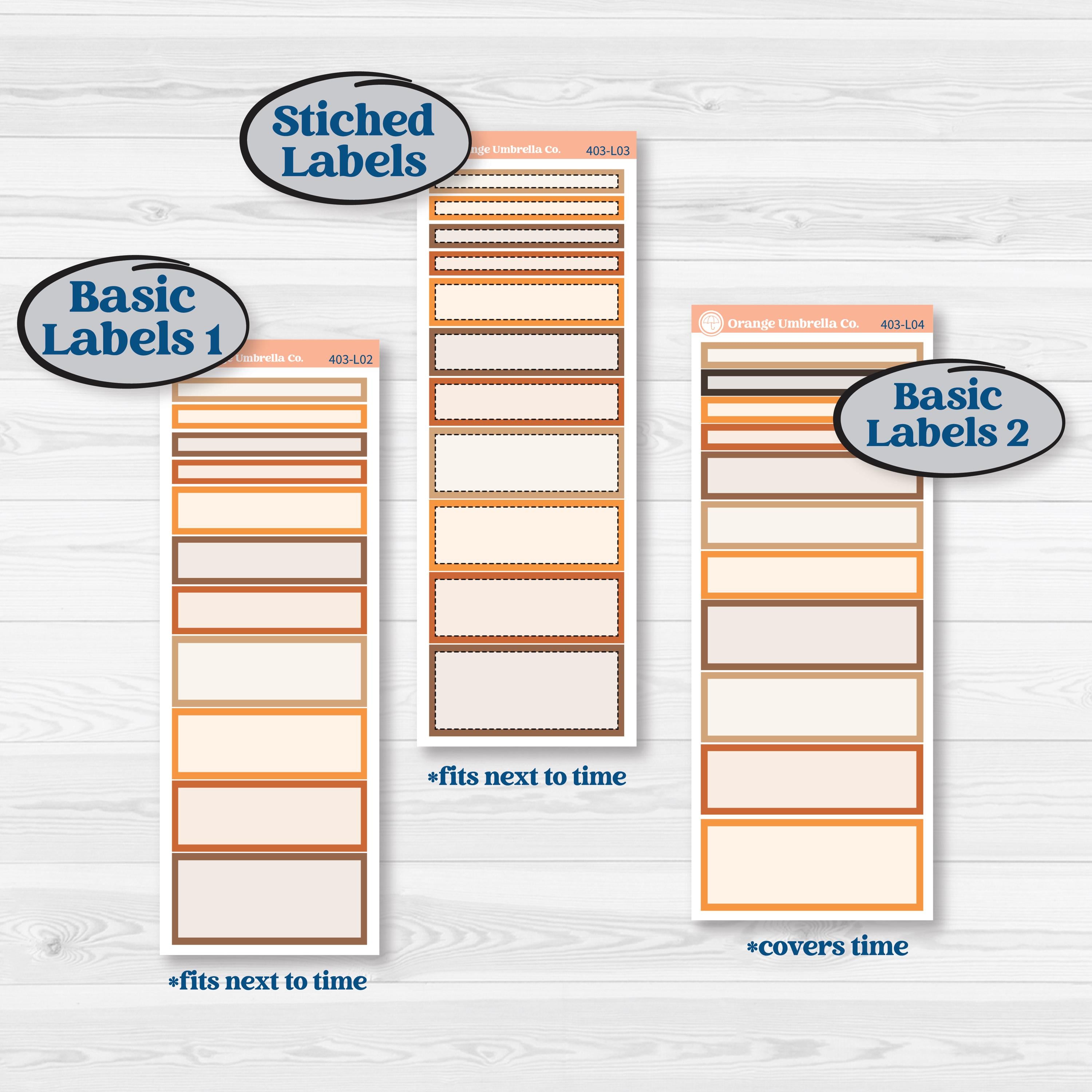 Fall Leaves Autumn Kit | A5 Daily Duo Planner Kit Stickers | All Fall Down | KIT-403-L