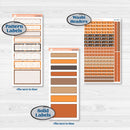 Fall Leaves Autumn Kit | 7x9 Erin Condren Daily Duo Planner Kit Stickers | All Fall Down | KIT-403-M