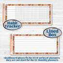 Fall Leaves Autumn Kit | 7x9 Erin Condren Life Planner Monthly & Dashboard Sticker Kit | 2024-2025 Planners | All Fall Down | KIT-403-W